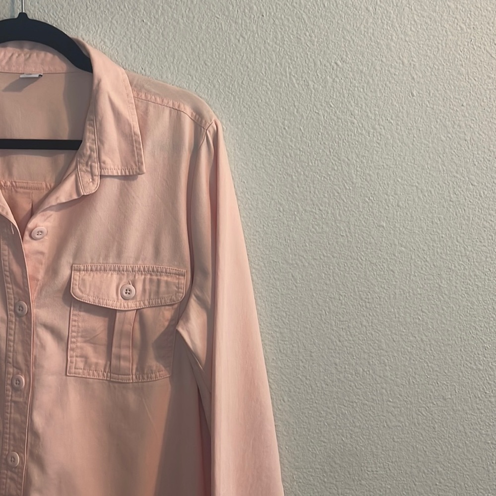 Button down shacket